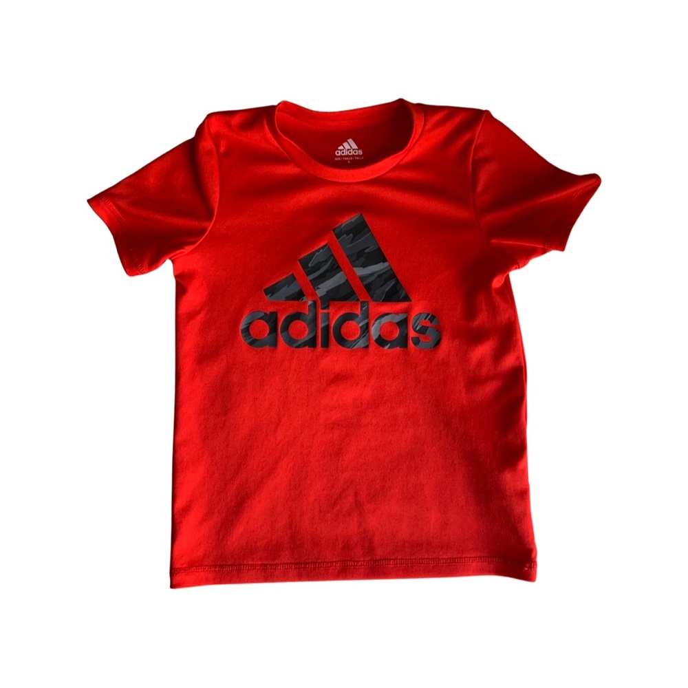 Adidas Red boys size 5 T-shirt